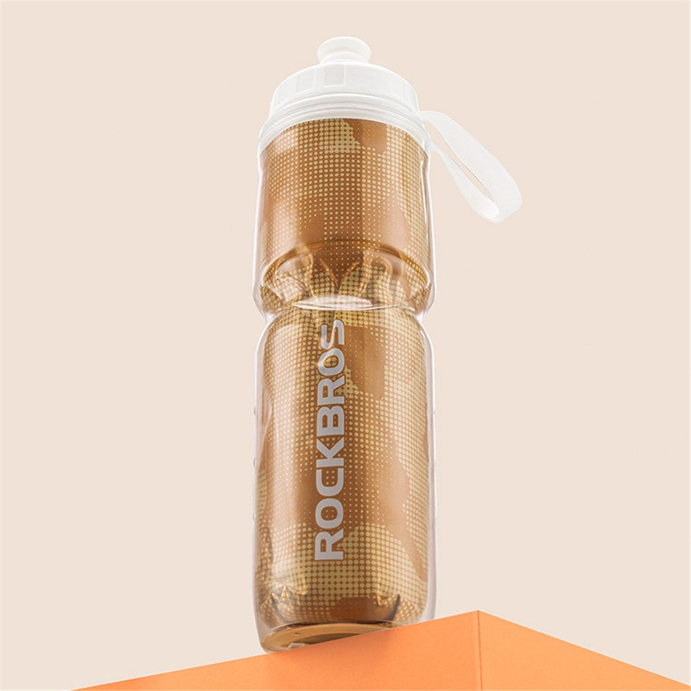 ROCKBROS BT65-1 670ml PP5+Silicone Insulation Water Bottle Cycling Squeeze Type Water Cup BPA Free, No FDA Certification