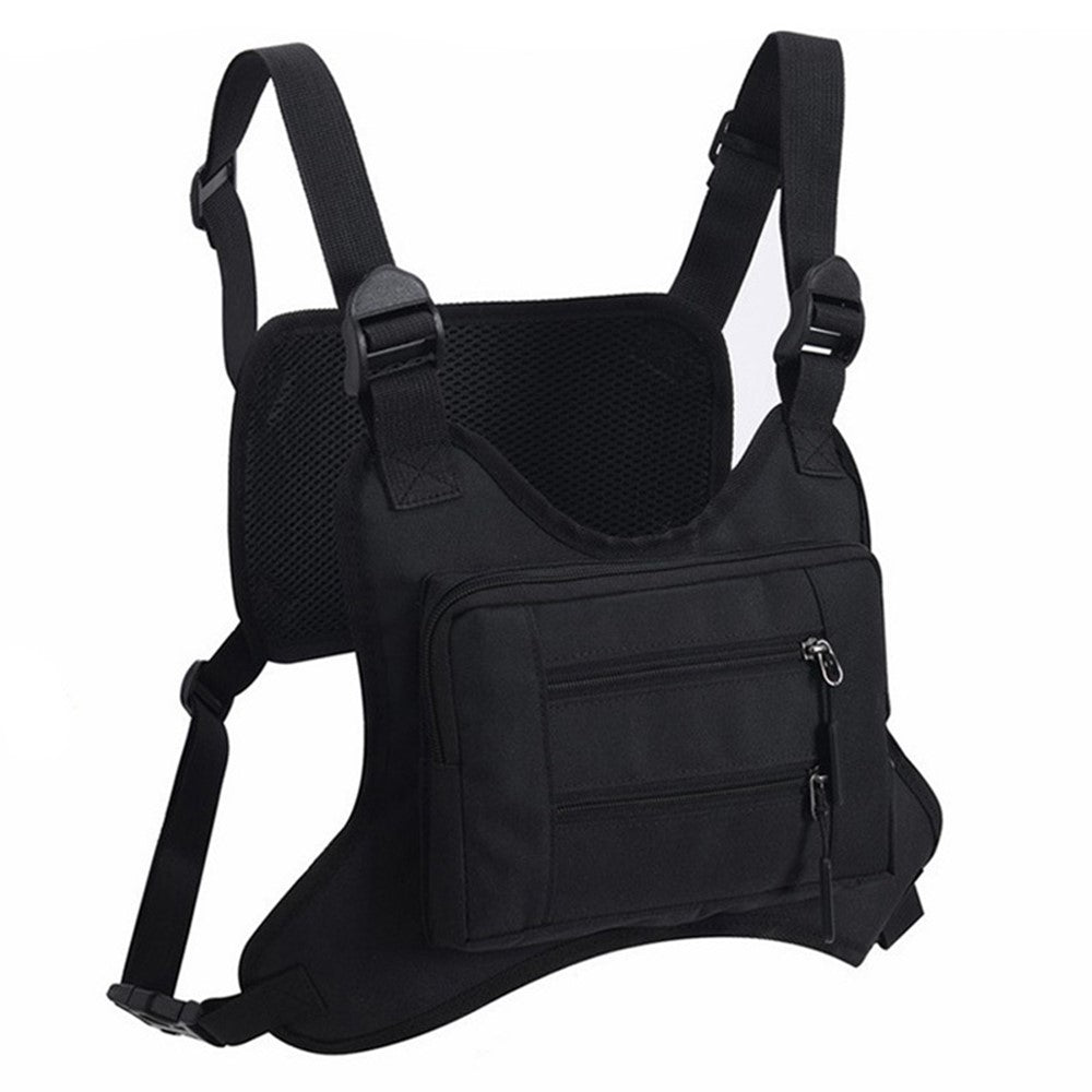 Outdoor Men Tactical Vest Bag Waterproof Polyester Multi-pockets Chest Bag