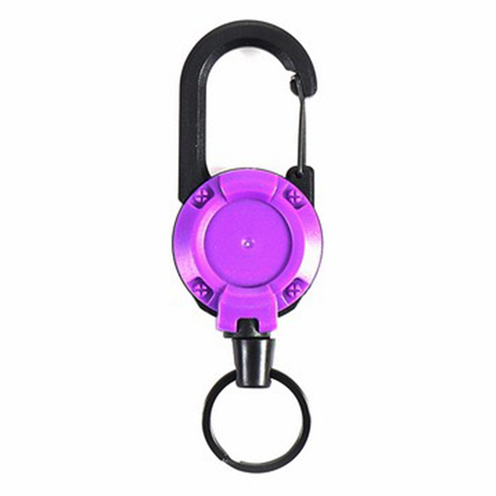 HS-6890 Automatic Retractable Wire Rope Anti-Theft Tactical Keychain Buckle
