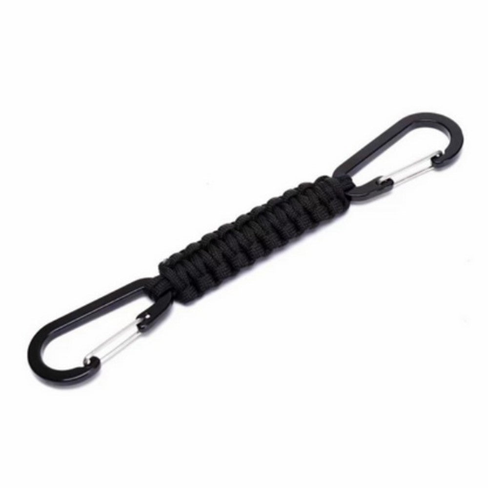 YT15010 Outdoor Climbing Paracord Keychain Carabiner Handcrafted Emergency Gear
