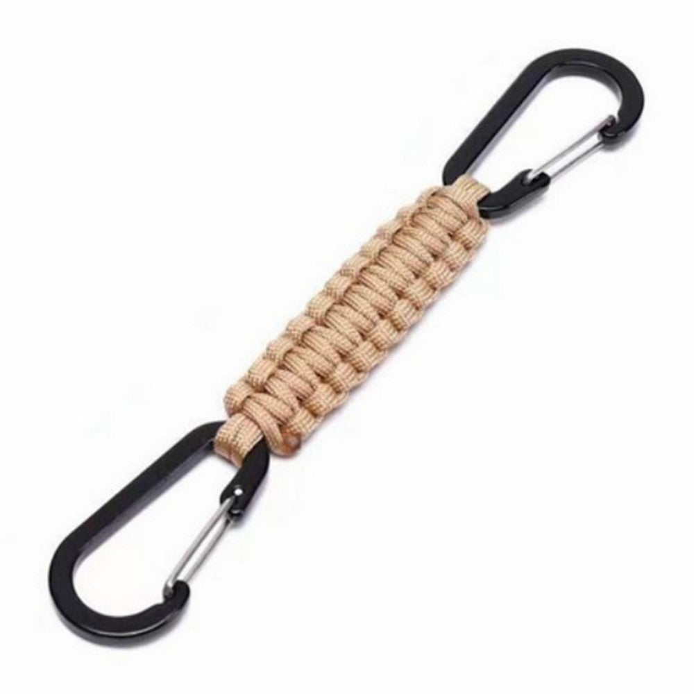 YT15010 Outdoor Climbing Paracord Keychain Carabiner Handcrafted Emergency Gear