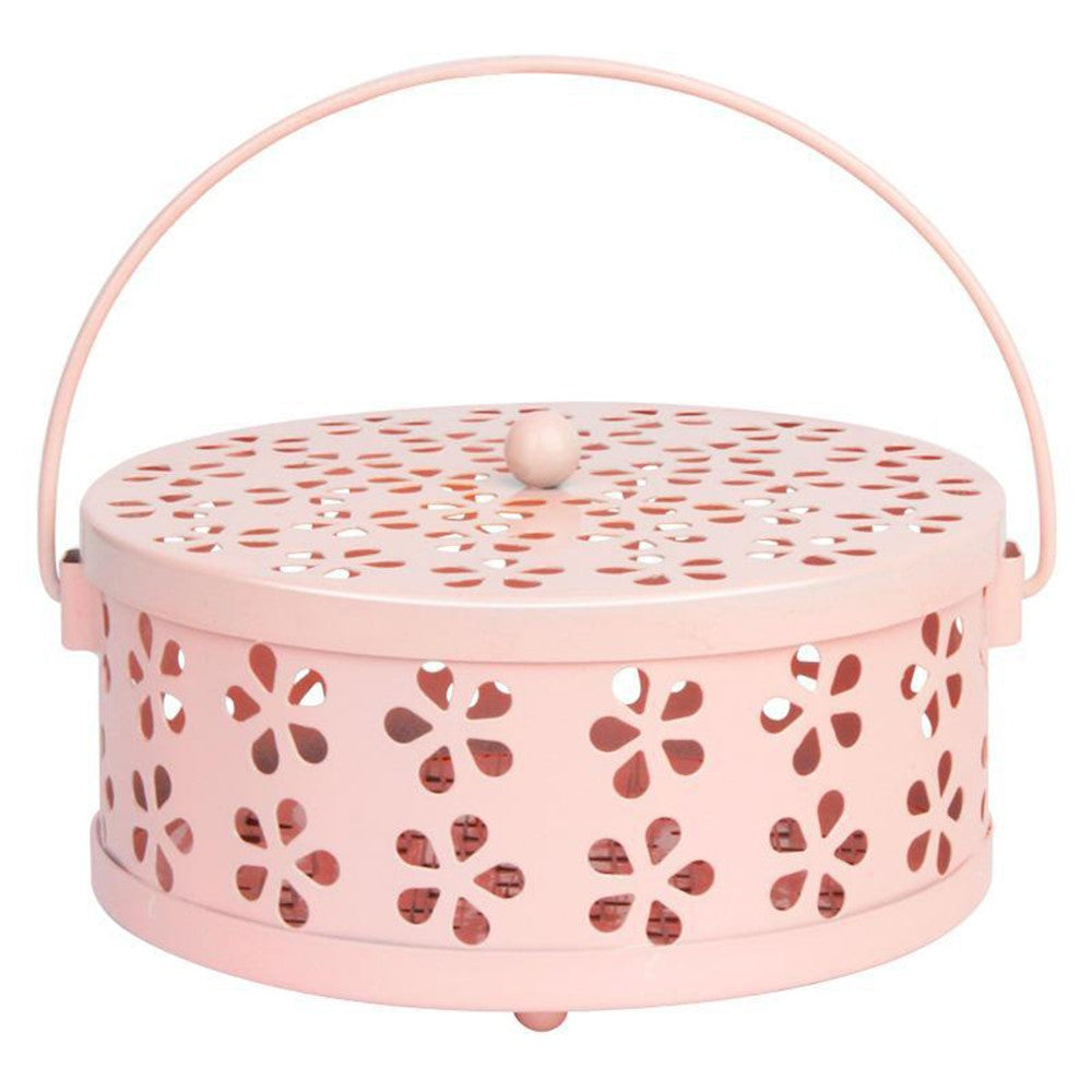 AOTU Camping Iron Mosquito Incense Coil Holder Box with Lid for Home