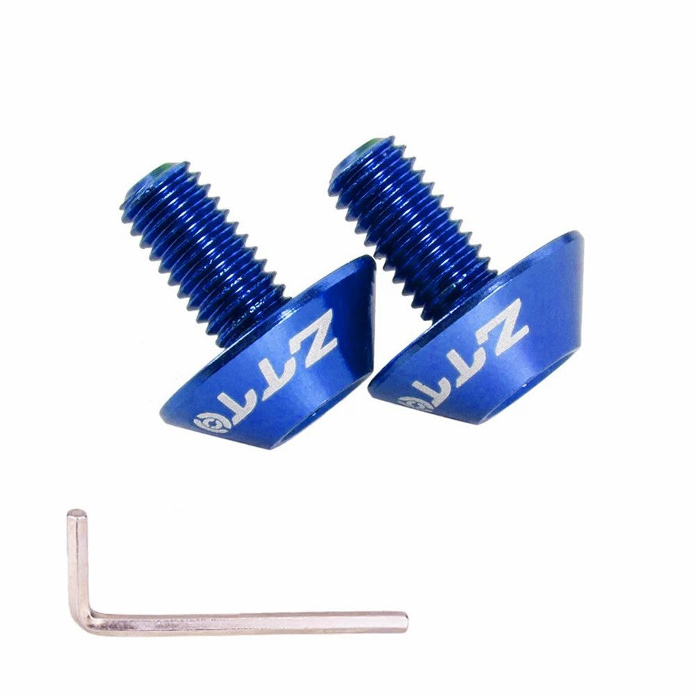 ZTTO 2PCS M5x10 Bicycle Water Bottle Cage Bolts Aluminum Alloy Bike Screws Wrench Set