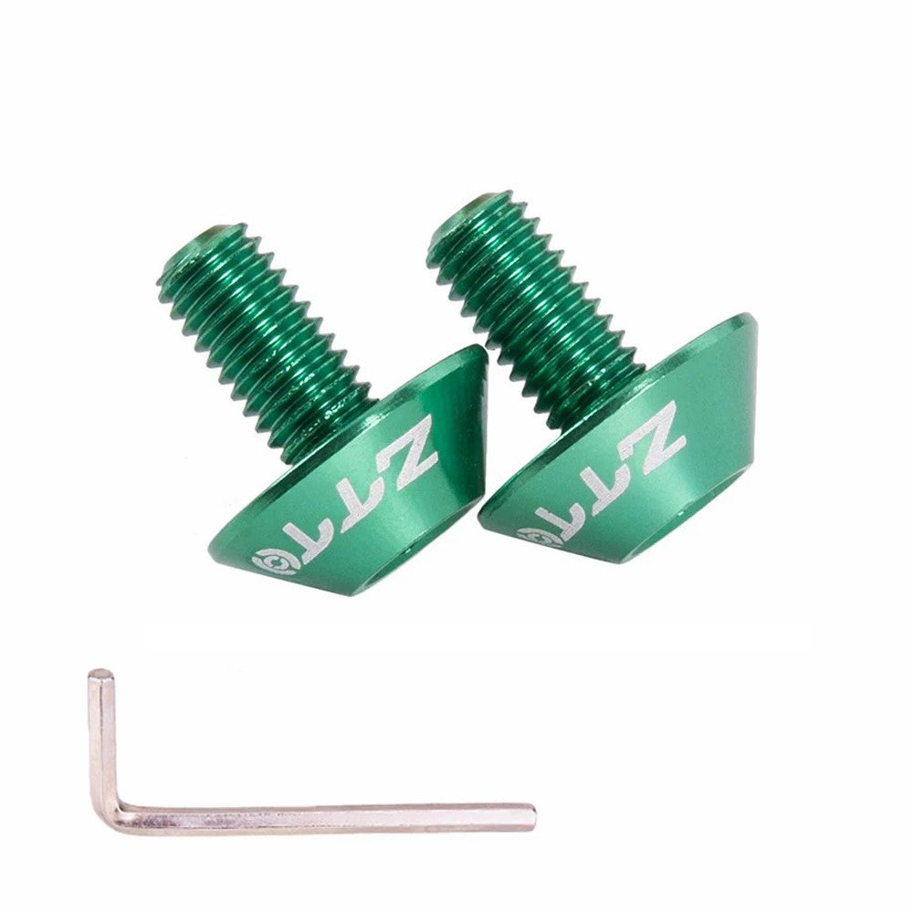 ZTTO 2PCS M5x10 Bicycle Water Bottle Cage Bolts Aluminum Alloy Bike Screws Wrench Set