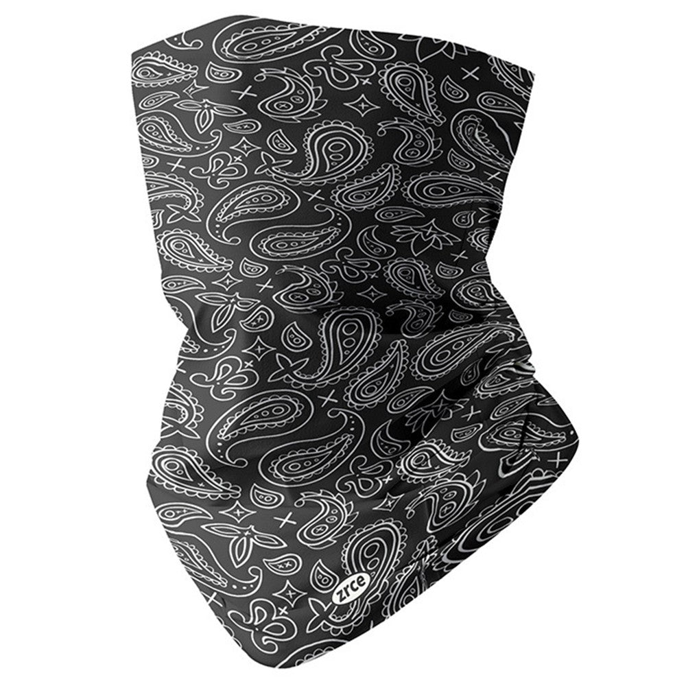 ZRCE YD Outdoor Cycling Face Mask Paisley Pattern Ice Silk Anti-UV Neck Scarf