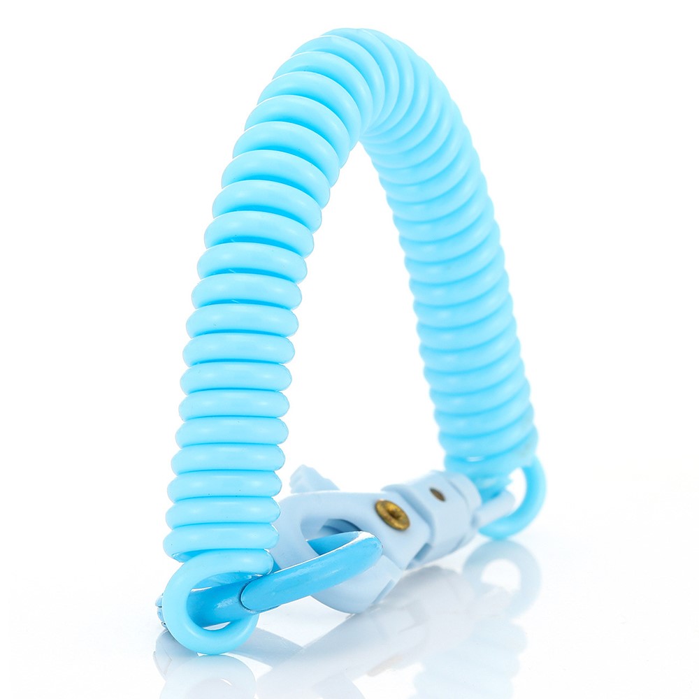01 Multifunctional Outdoor Keychain Coil Anti-Lost Rope Elastic EVA Spring Rope