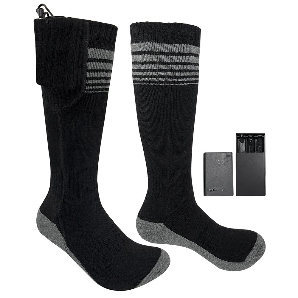 850230 Built-In Heating Sheet Winter Outdoor Electric Heated Socks with Empty Battery Box