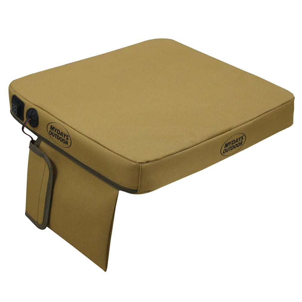 MYDAYS OUTDOOR 38x33x5cm Heated Seat Cushion Outdoor Heating Pad Without Battery