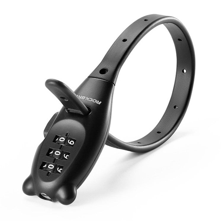 ROCKBROS 32180001001 31cm Anti Theft Cable Tie Lock for Motorcycle 3 Digits Password Portable Bike Lock