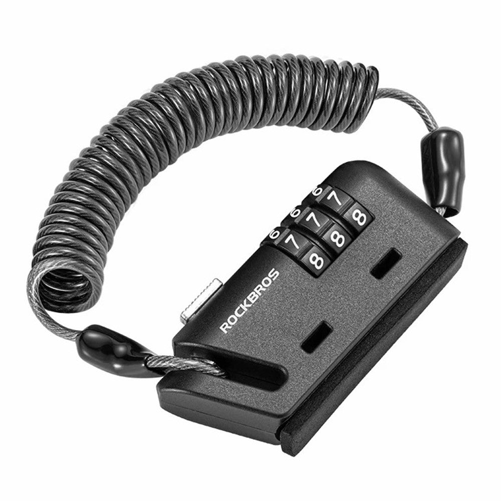 ROCKBROS 907 Motorcycle Helmet Lock Bike Cable Lock for Strollers, Luggage
