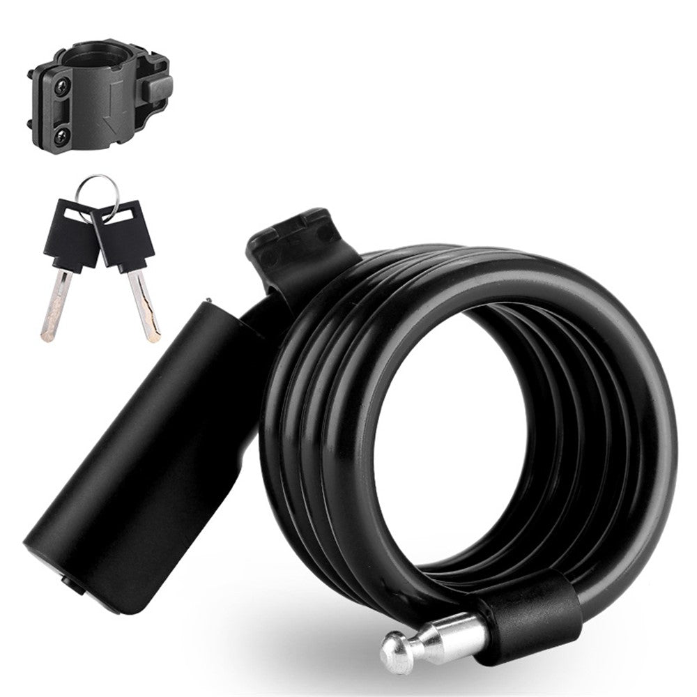 WEST BIKING YP0705100 115cm Extendable Steel Cable Anti-theft Bicycle Lock