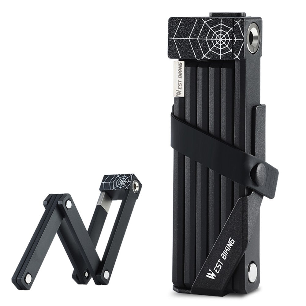 WEST BIKING YP0705105 Six-section Folding Lock for Bicycle / Electric Bicycle / Motorcycle