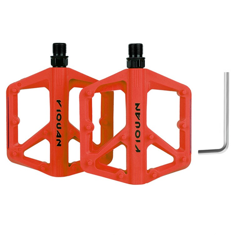 YIQUAN 10EE0052 1 Pair Mountain Bike Nylon Pedals Road MTB Bike MTB Anti Slip Bearing Cycling Foot Pedal