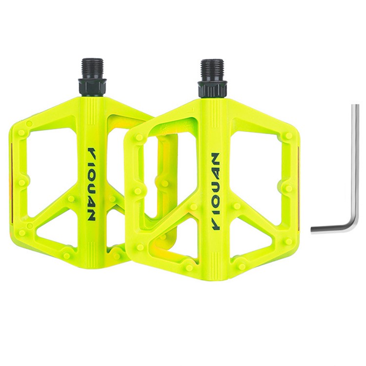 YIQUAN 10EE0052 1 Pair Mountain Bike Nylon Pedals Road MTB Bike MTB Anti Slip Bearing Cycling Foot Pedal
