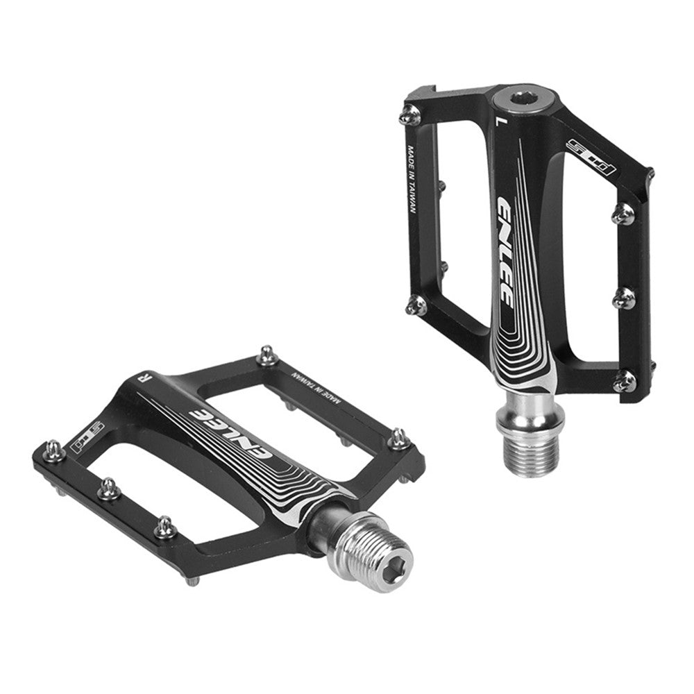 ENLEE 1 Pair N16 Aluminum Alloy Wide Face Bearing Pedals Lightweight Bicycle Pedal Folding Bike Accessories