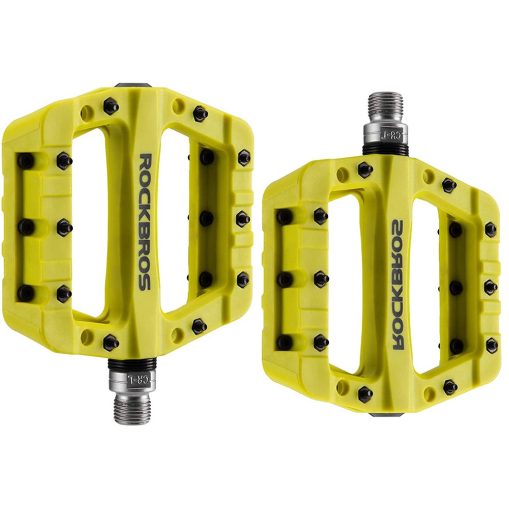 ROCKBROS 2017-12C MTB Pedals Mountain Bike Pedals Lightweight Nylon Fiber Bicycle Platform Pedals for BMX MTB 9/16"