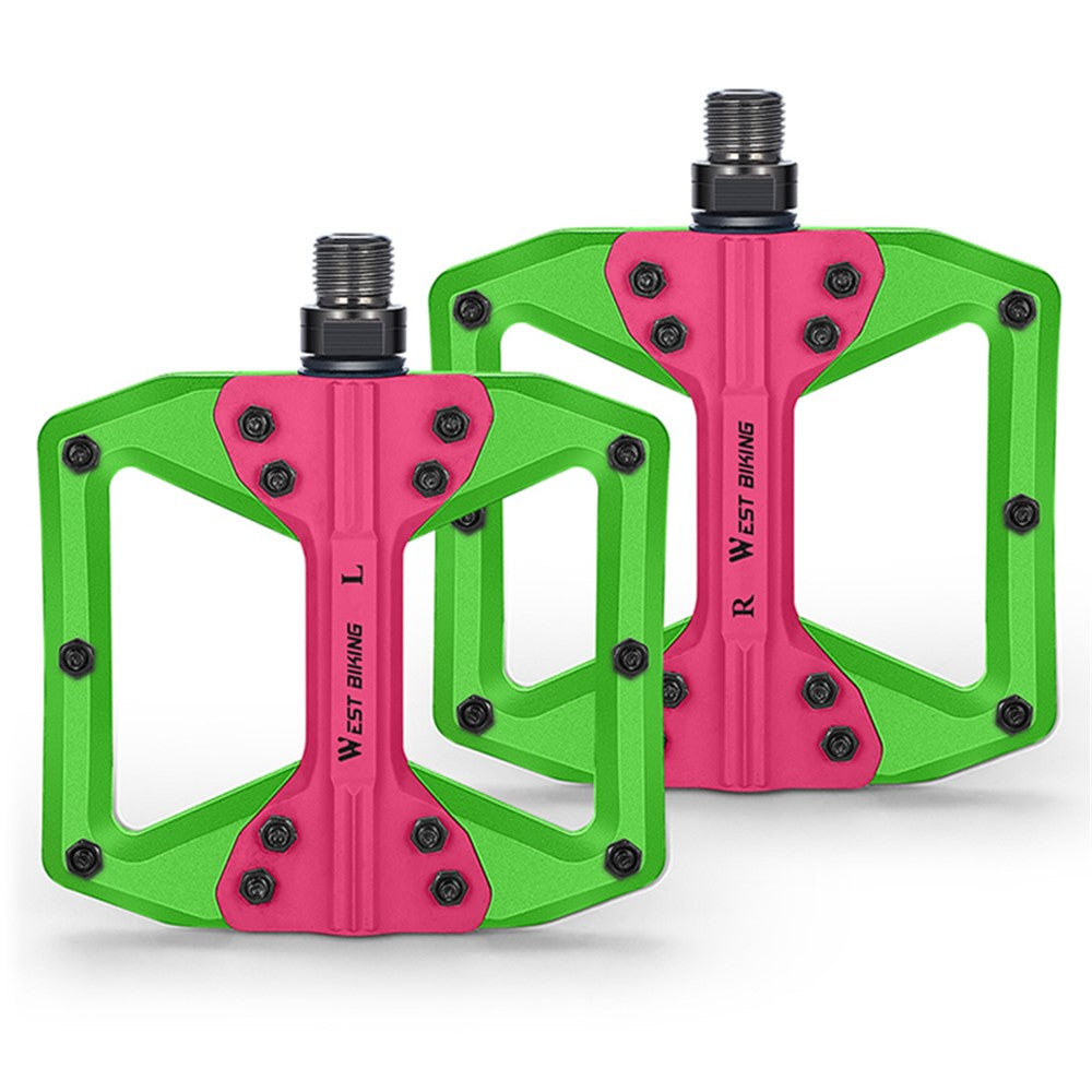 WEST BIKING YP0802099 MTB Pedals Mountain Bike Pedals Lightweight Nylon Bicycle Platform Pedals