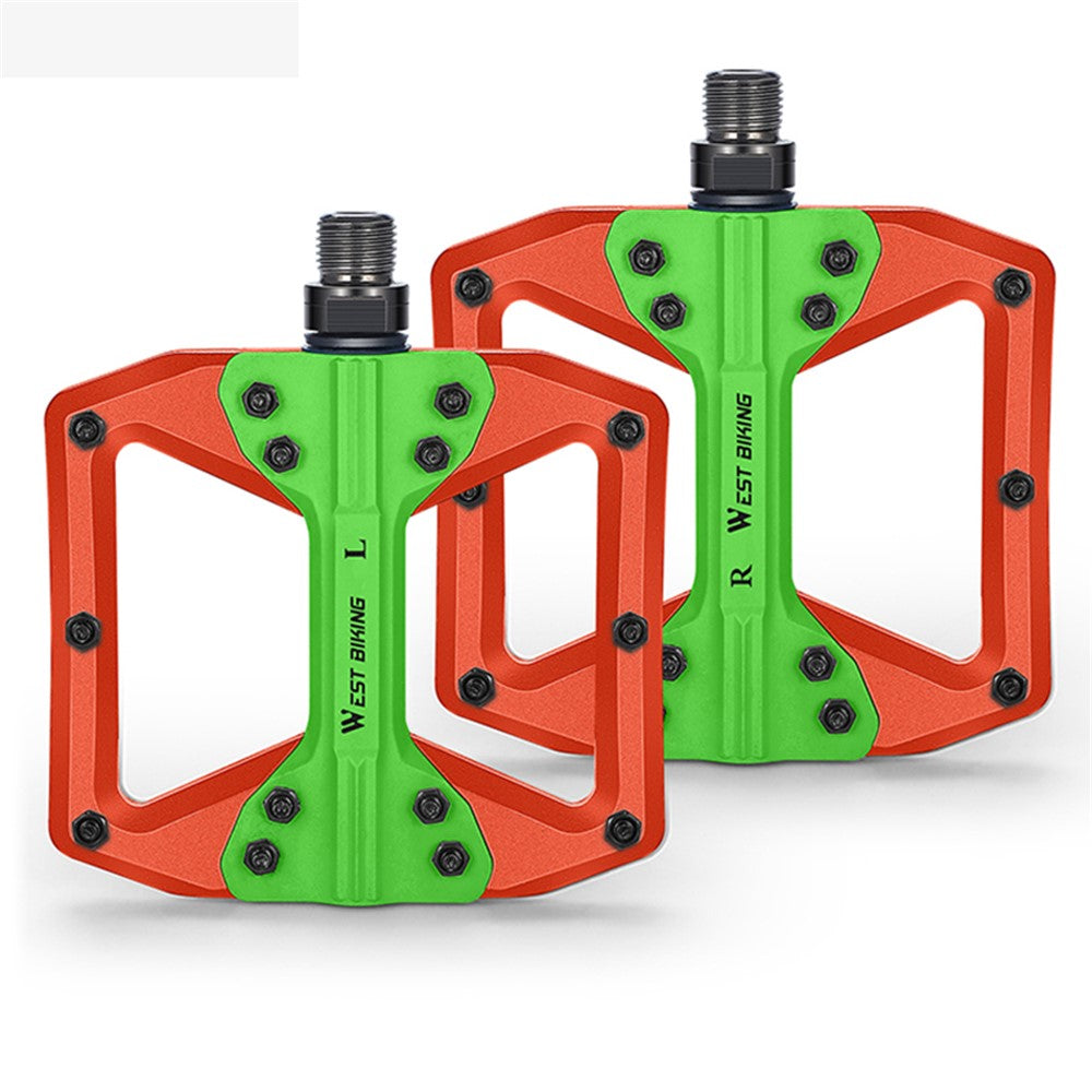 WEST BIKING YP0802099 MTB Pedals Mountain Bike Pedals Lightweight Nylon Bicycle Platform Pedals