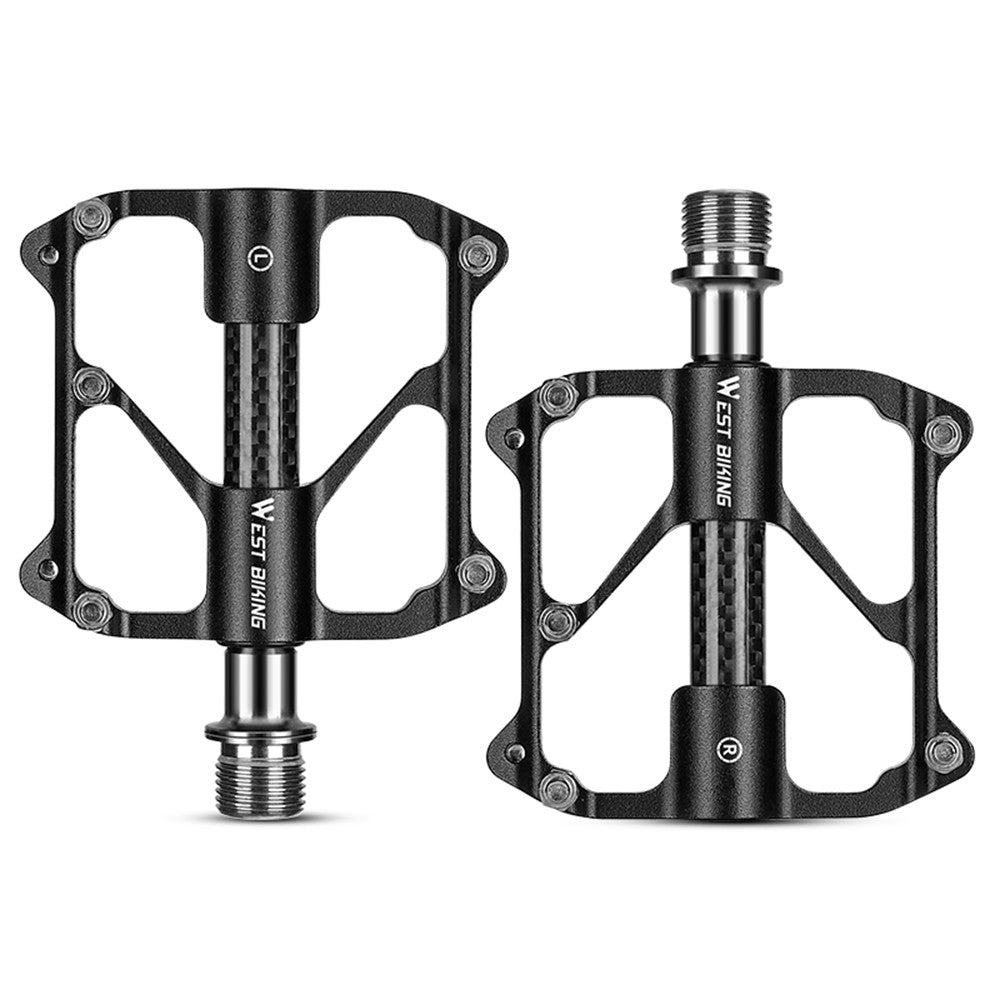 WEST BIKING YP0802114 1 Pair Bicycle Anti-slip Widen Pedals Aluminum Alloy Bike Cycling Pedals