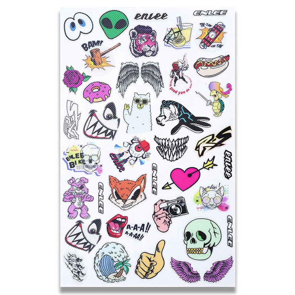 ENLEE RS2338 Bicycle Frame Creative Stickers PVC Decals Scratch Protection Decorative Decals