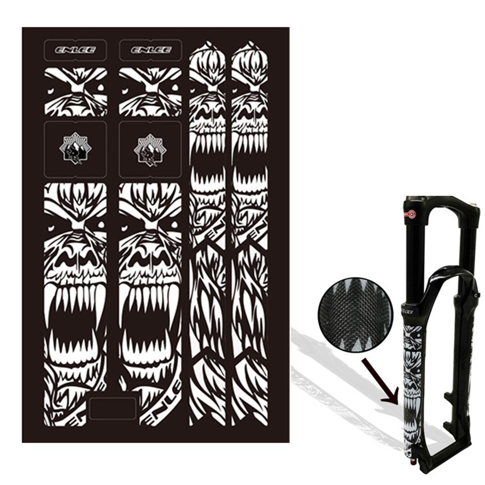 ENLEE CT013D Stylish Road Mountain Bike Front Fork Stickers Set Waterproof Bicycle Fork Guard Decals
