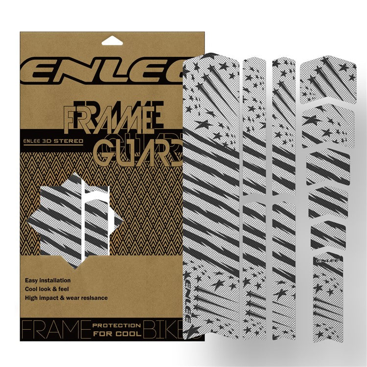 ENLEE 6161313 1 Set Bike Frame Protection Stickers Waterproof Bicycle Frame Guard Decals
