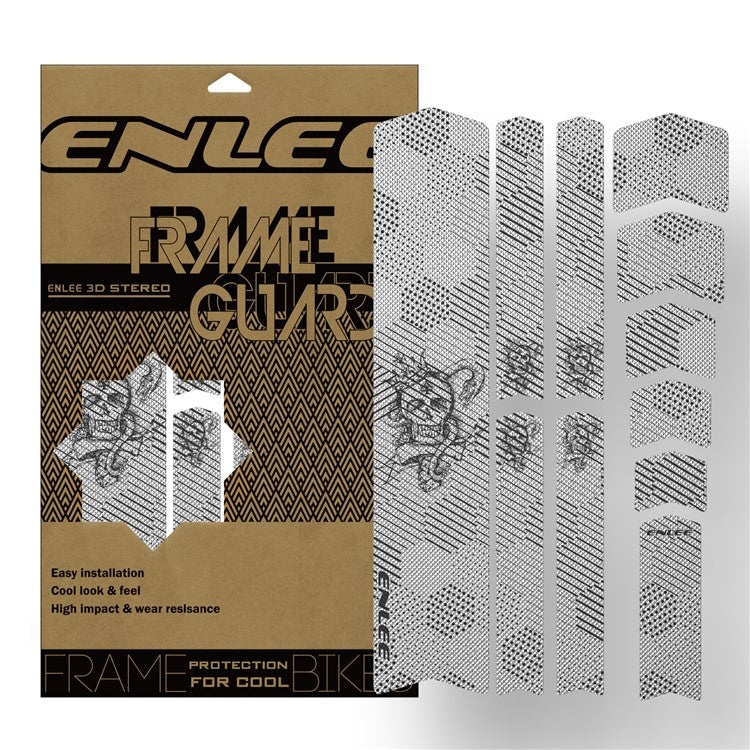 ENLEE 6161313 1 Set Bike Frame Protection Stickers Waterproof Bicycle Frame Guard Decals