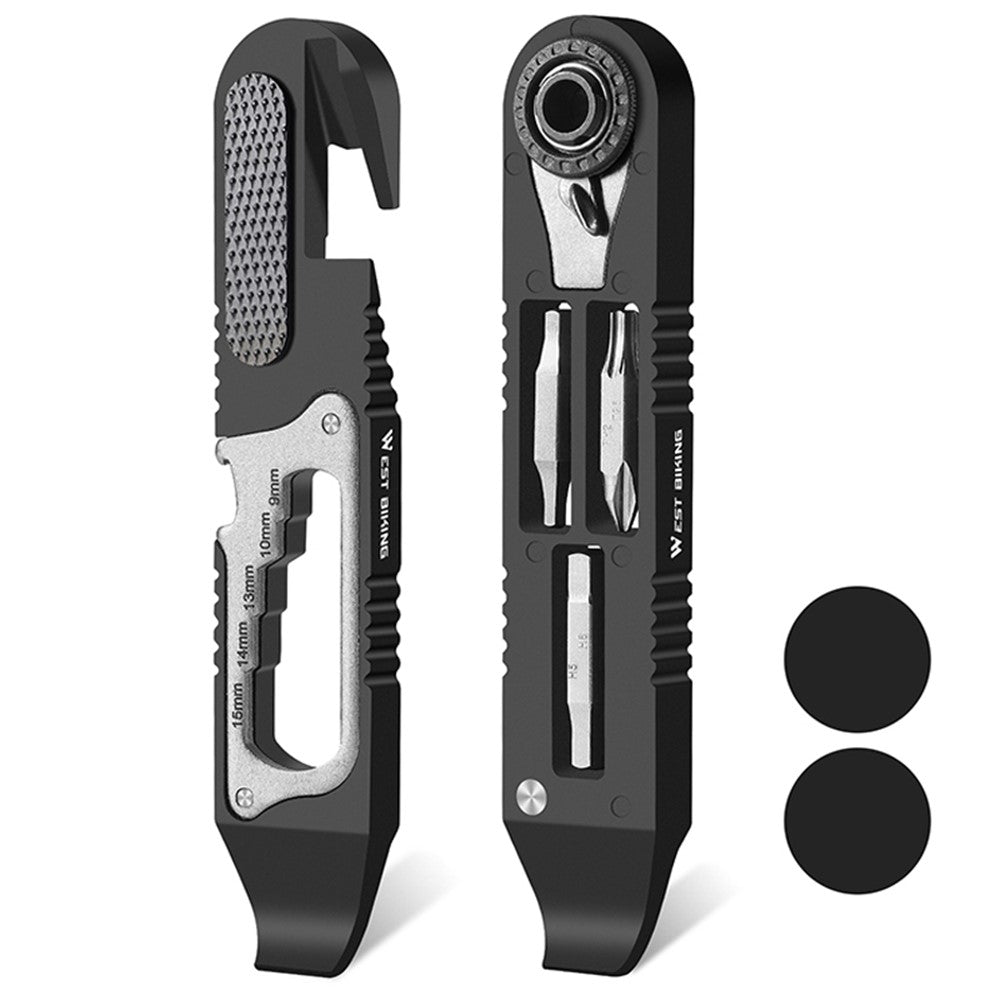 WEST BIKING YP0719393 2Pcs Bicycle Tire Crowbar Hex Wrench Multifunctional Bike Repair Tool
