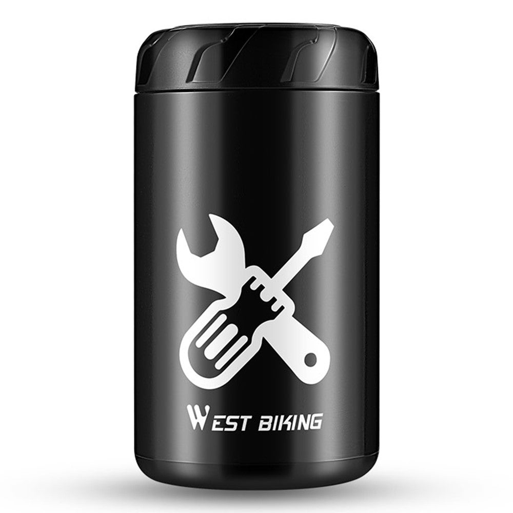 WEST BIKING YP0719403 Portable Bicycle Repair Tool Storage Capsule Plastic Carrying Case