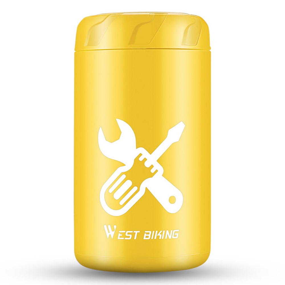 WEST BIKING YP0719403 Portable Bicycle Repair Tool Storage Capsule Plastic Carrying Case