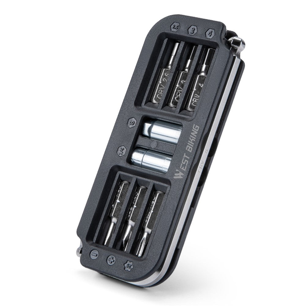 WEST BIKING YP0719446 10 In 1 Portable Bicycle Repair Tool Multifunction Combination Wrench