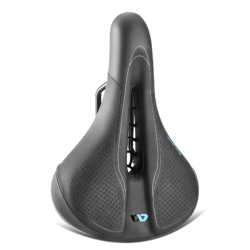 WEST BIKING YP0801208-209 Leather+Sponge Bike Saddle Hollow Breathable Bicycle Seat Cushion