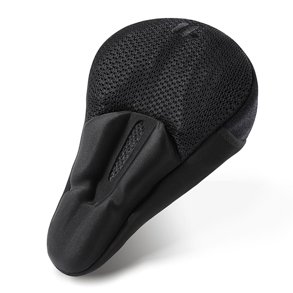WEST BIKING YP0801225 3D Air Cushion Silicone Bicycle Saddle Cover Shock-Absorption Bicycle Seat Cover