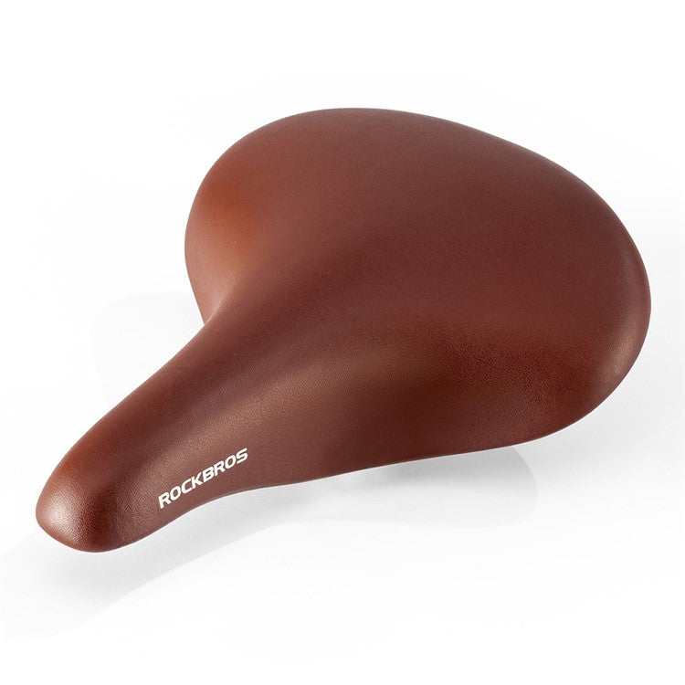 ROCKBROS Retro Bicycle Saddle Microfiber Leather Comfort Riding Shock Absorbing Spring Bike Seat