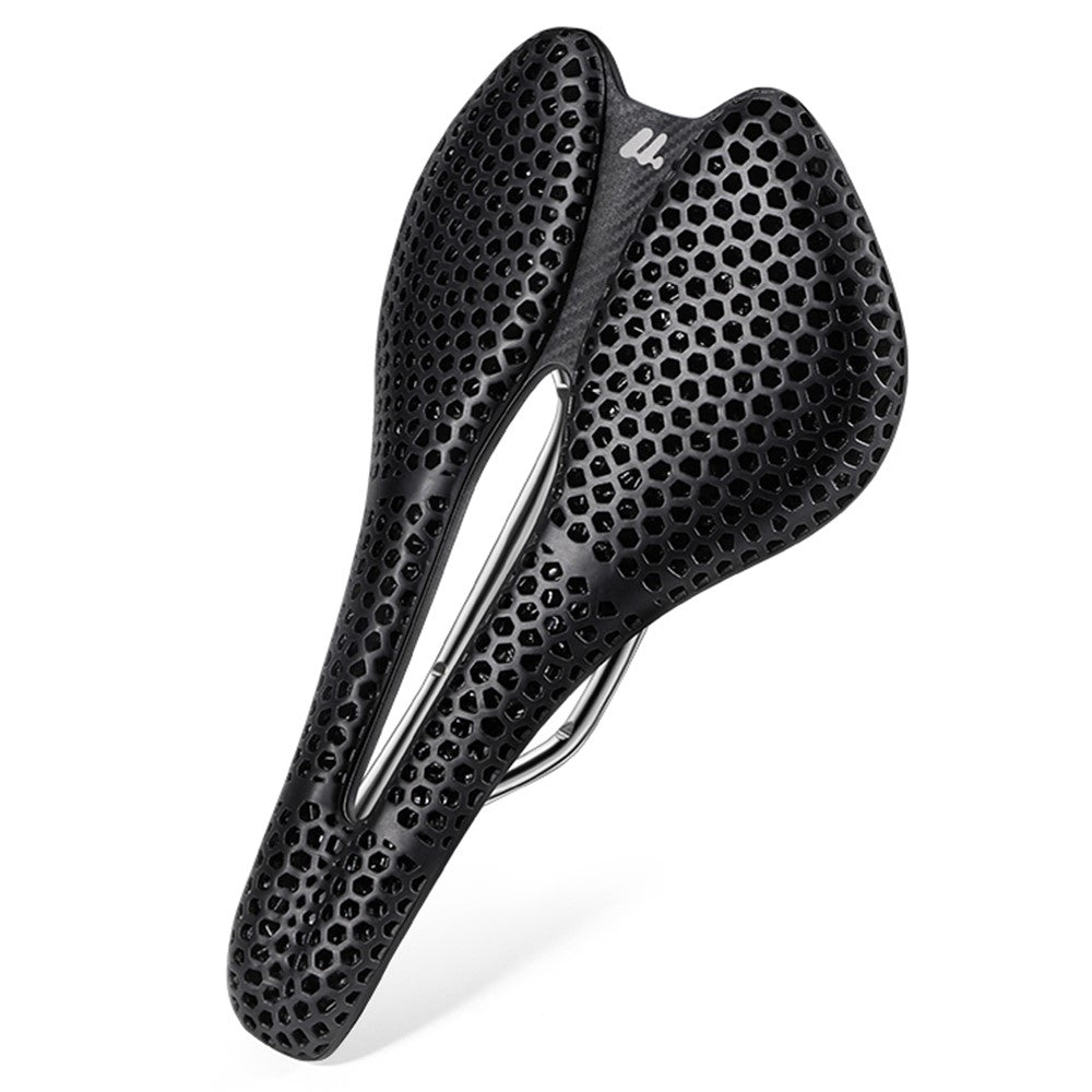 WEST BIKING YP0801249 3D Printed Bicycle Saddle Titanium Alloy Nylon Fiber Seat Cushion for MTB Bikes, 245 x 145mm