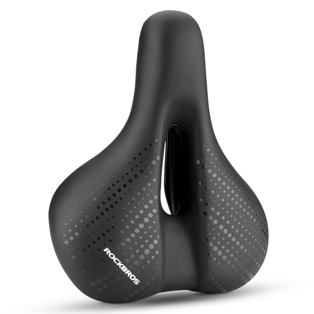 ROCKBROS 38218916002 MTB Bike Widen Saddle Seat PU Leather Shock-absorption Bicycle Cushion