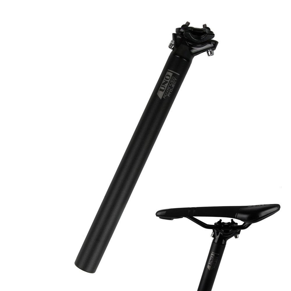 UNO Bike Seatposts 31.6 x 350mm Seat Posts Aluminum Alloy Cycling Bike Seat Posts Matte Travel Damping Seat Posts