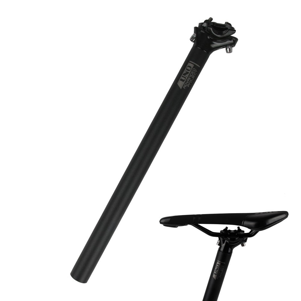 UNO 27.2 x 400mm Bike Seat Posts Bicycle Seatposts Aluminum Alloy Cycling Bike Seat Post with Matte Surface