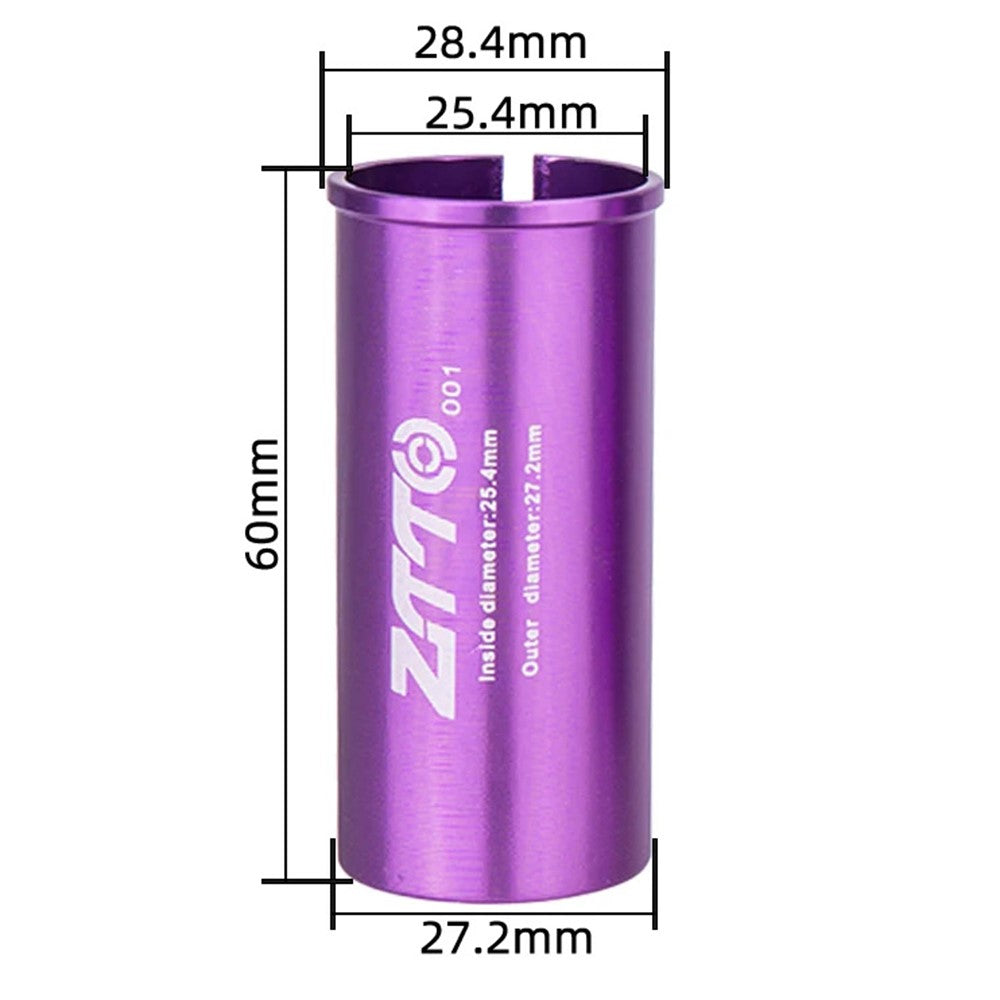 ZTTO Bike Seat Post Adapter Aluminum Bicycle Seat Post Tube Reducing Sleeve Converter