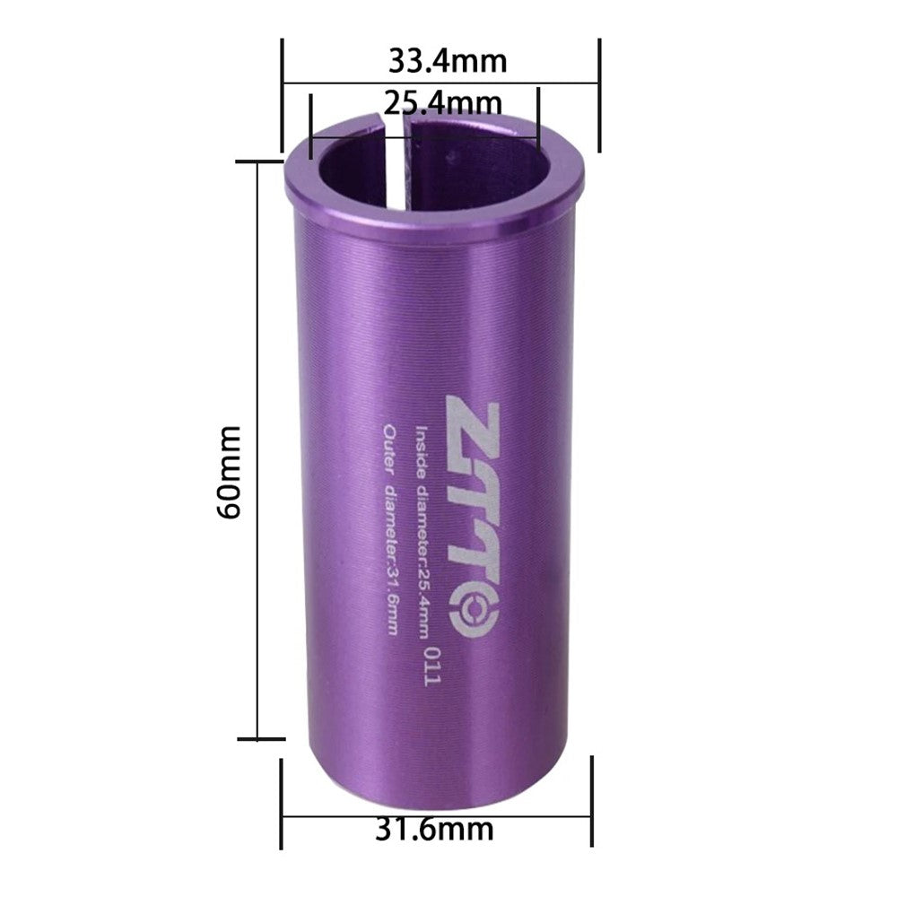 ZTTO Bike Seat Post Adapter Aluminum Bicycle Seat Post Tube Reducing Sleeve Converter
