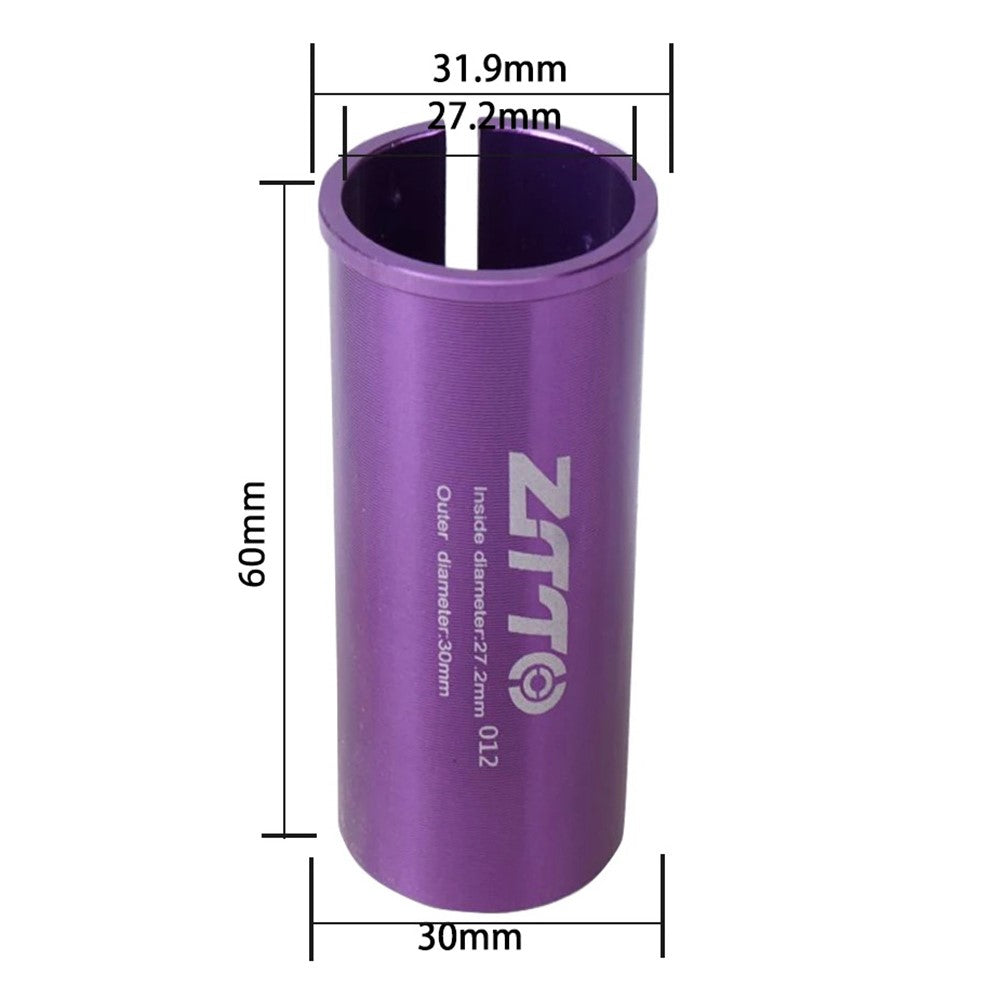 ZTTO Bike Seat Post Adapter Aluminum Bicycle Seat Post Tube Reducing Sleeve Converter