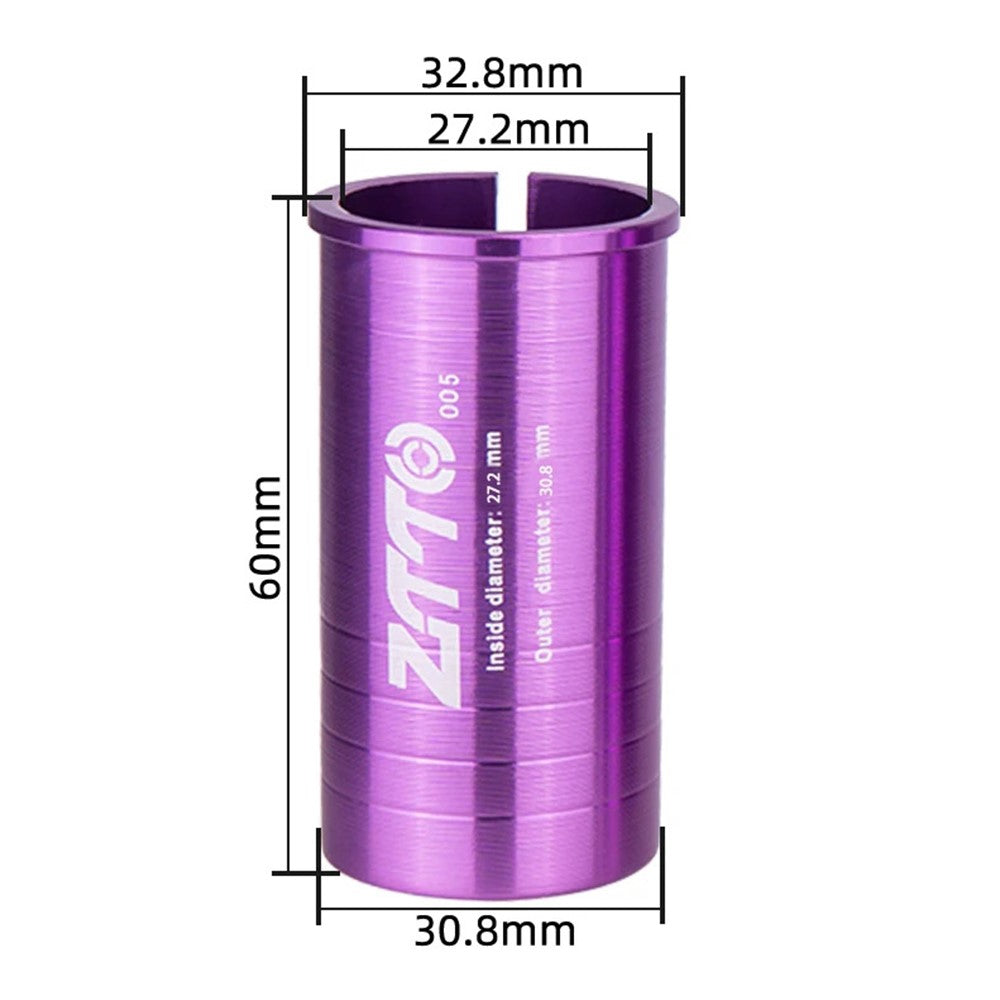 ZTTO Bike Seat Post Adapter Aluminum Bicycle Seat Post Tube Reducing Sleeve Converter