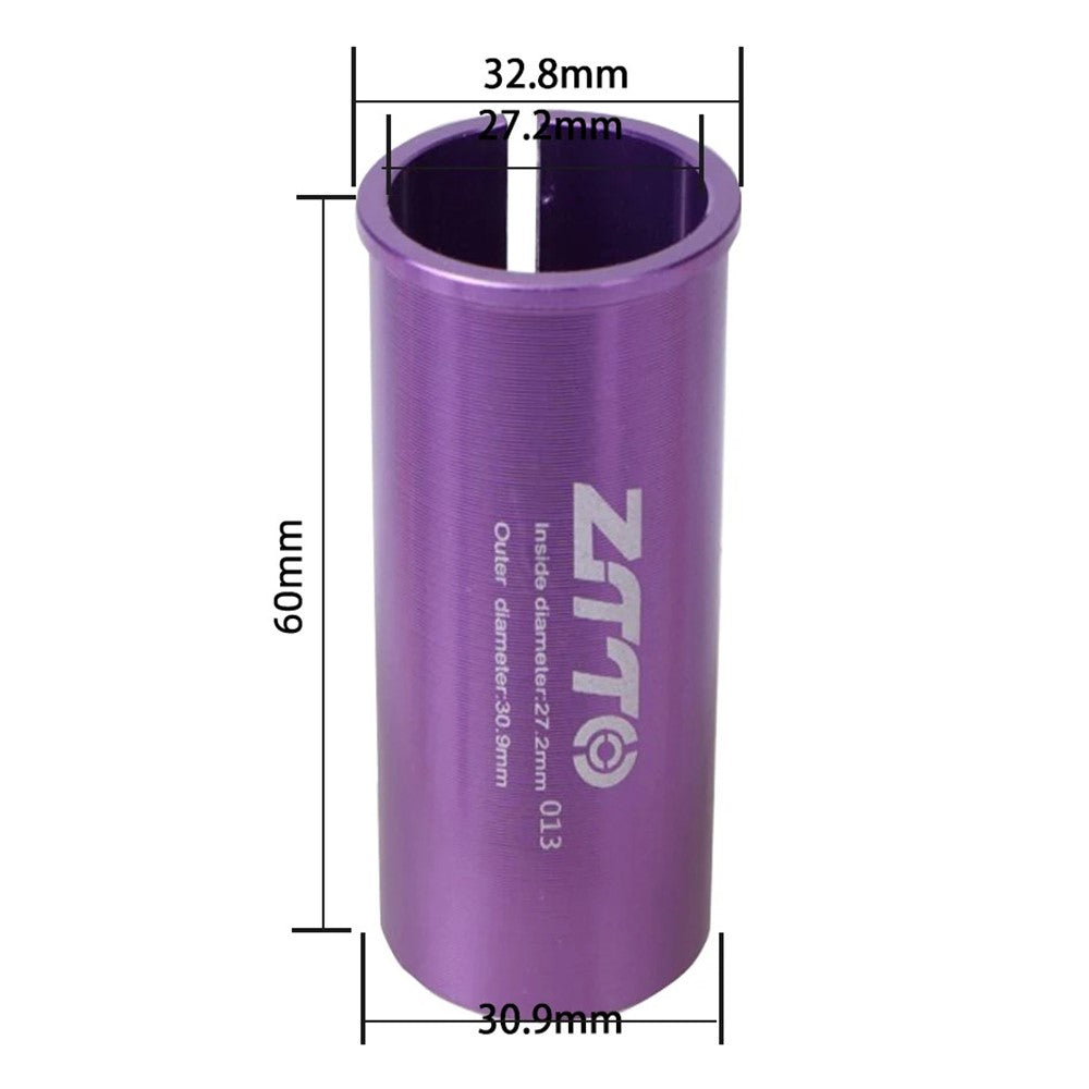 ZTTO Bike Seat Post Adapter Aluminum Bicycle Seat Post Tube Reducing Sleeve Converter
