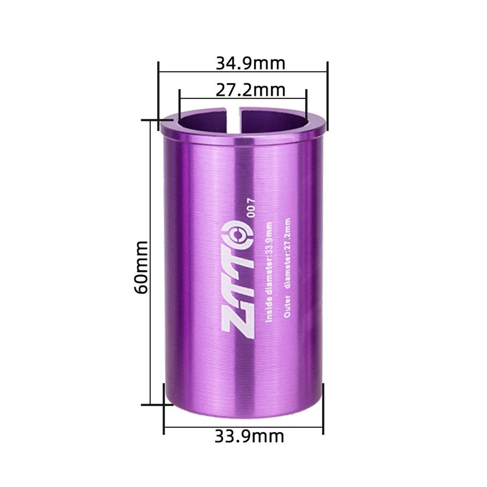 ZTTO Bike Seat Post Adapter Aluminum Bicycle Seat Post Tube Reducing Sleeve Converter