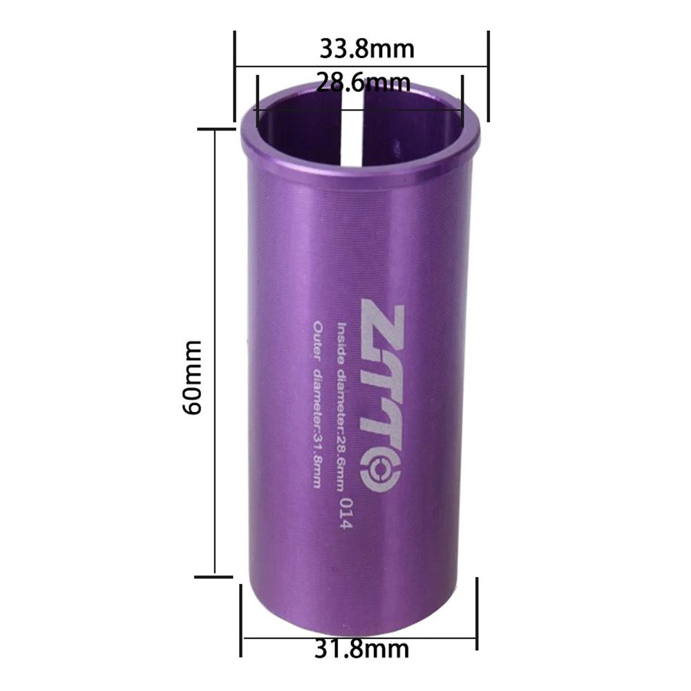 ZTTO Bike Seat Post Adapter Aluminum Bicycle Seat Post Tube Reducing Sleeve Converter