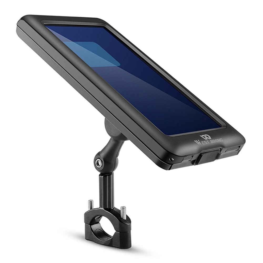 WEST BIKING Mountain Bike Handlebar Phone Holder Electric Bike Shockproof Fixed Phone Mount for Navigation Riding