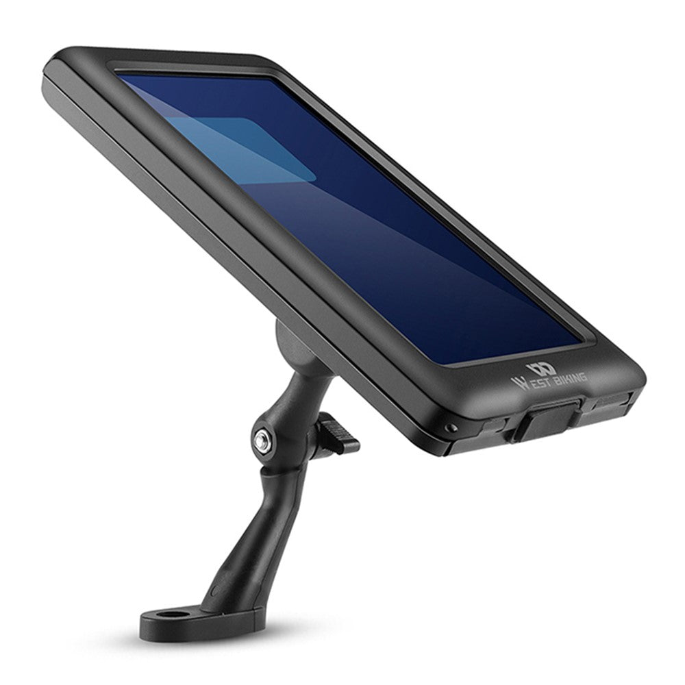 WEST BIKING Mountain Bike Handlebar Phone Holder Electric Bike Shockproof Fixed Phone Mount for Navigation Riding
