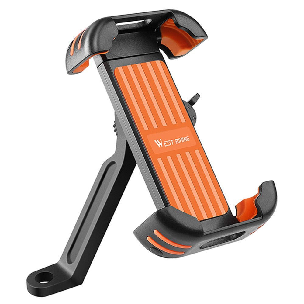 WEST BIKING YP0715062 / YP0715063 Electric Bike / Scooter / Mountain Bike / Motorcycle Handlebar / Rearview Mirror Mount Mobile Phone Holder Navigation Bracket