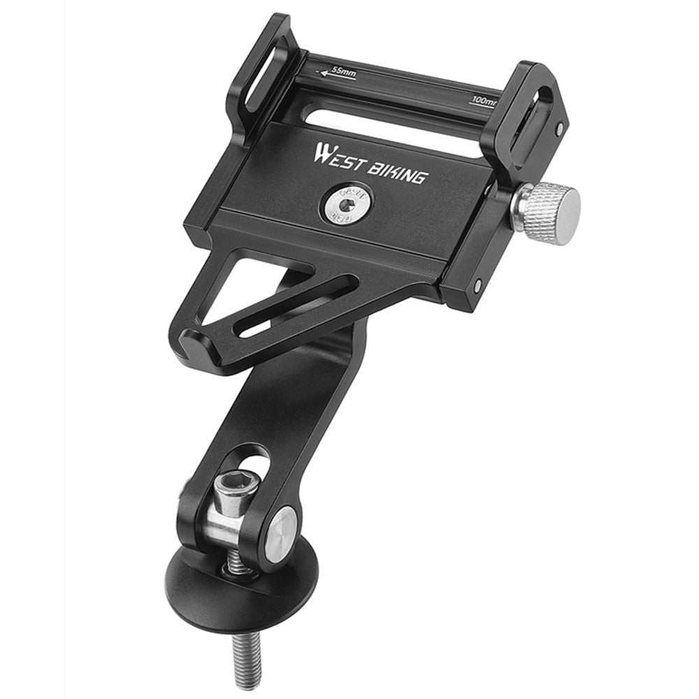 WEST BIKING YP0719360 MTB Road Bicycle Phone Holder Aluminum Alloy Bike Headset Mounted Phone Stand