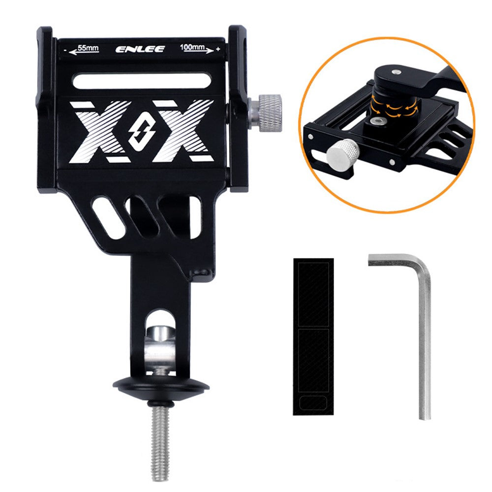 ENLEE Aluminum Alloy Bicycle Handlebar Stem Phone Holder Stand Rotation Design